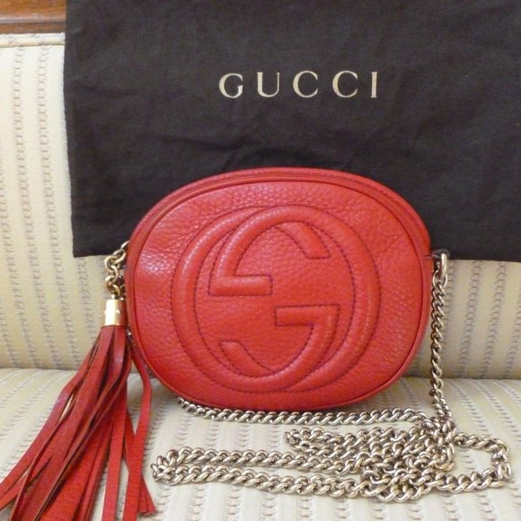 Gucci Handbags - Gucci Soho Mini Chain Crossbody Bag